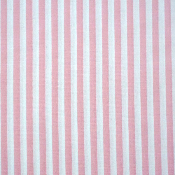 Baumwollstoff, Caravelle, Streifen, 5 mm, Rosa, Meterware