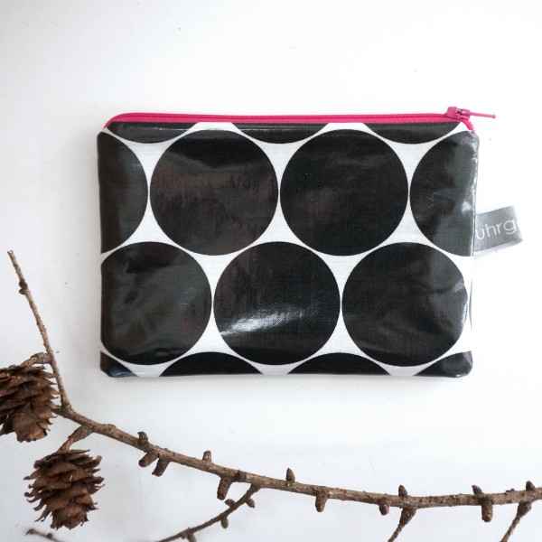 Minitasche, Organizer, Fresh Dots, Maxi, Black, gefüttert