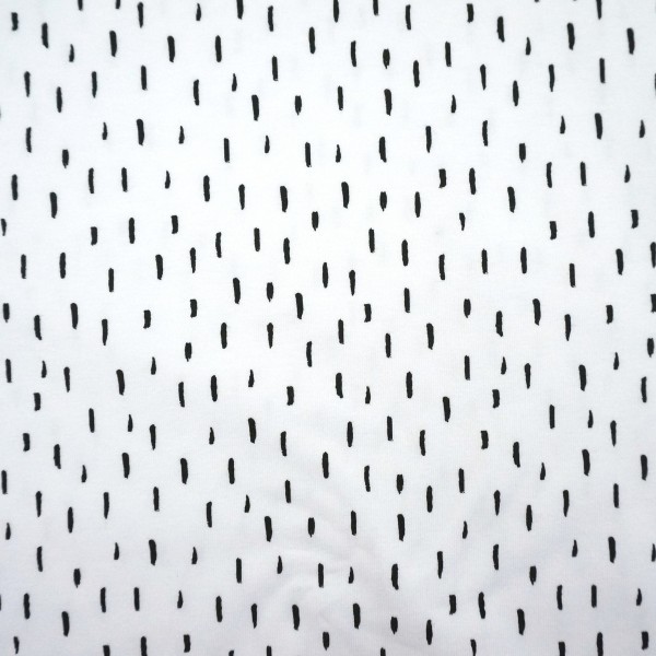 Jersey Striche, Weiß, Meterware