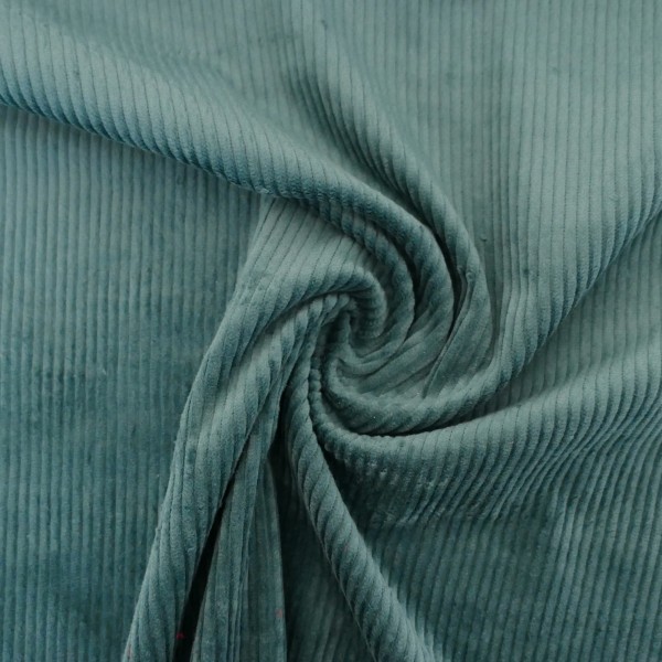 Cordjersey, Cord elastisch, Uni, Dusty Mint, Meterware