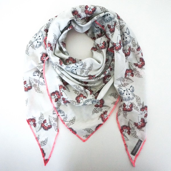 Dreieckstuch XL, Musselin, Dolden, 100% Baumwolle, Double Gauze