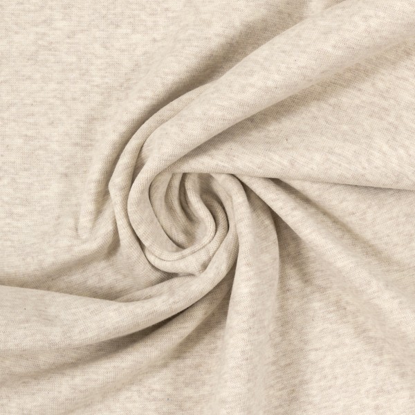 Bündchen, Heike, Uni, Naturweiß, meliert, Meterware