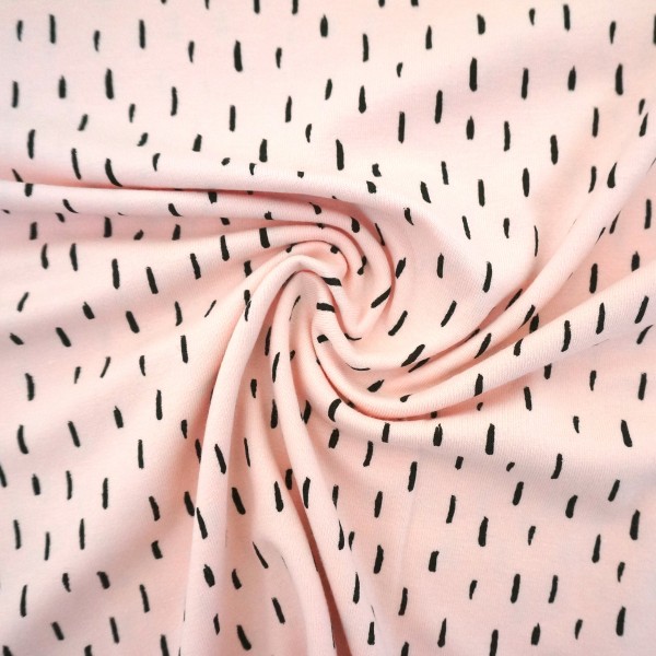 Jersey Striche, Rosé, Meterware