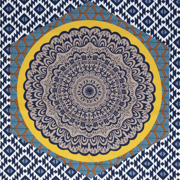 Baumwollstoff 'Pillow Party' Panel, Toskana, swafing