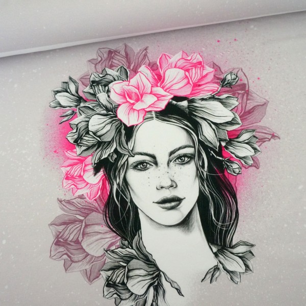 French Terry, Panel, Miss Magnolia, Rosa, Thorsten Berger