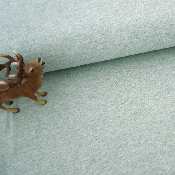 Jersey, Vanessa, Hellmint, meliert, Meterware