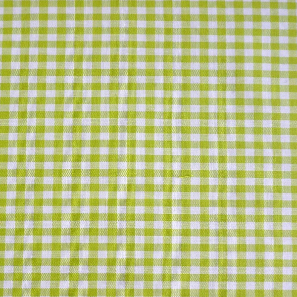 Vichykaro 5 mm, Baumwollstoff, Hellgrün