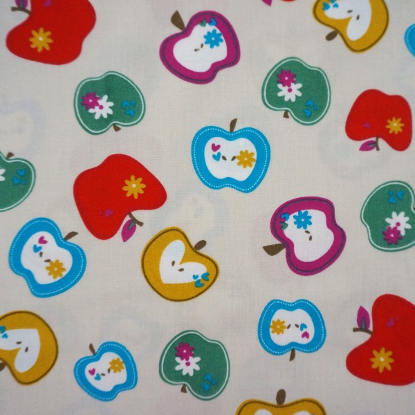 Dekostoff, Baumwolle, Äpfel, Wendelin, Meterware