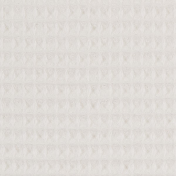 Waffelpique, Nelson, Uni, Naturweiß, Meterware