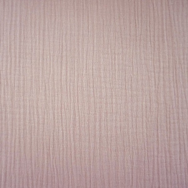 Musselin, Double Gauze, Uni, Altrosa hell, Meterware