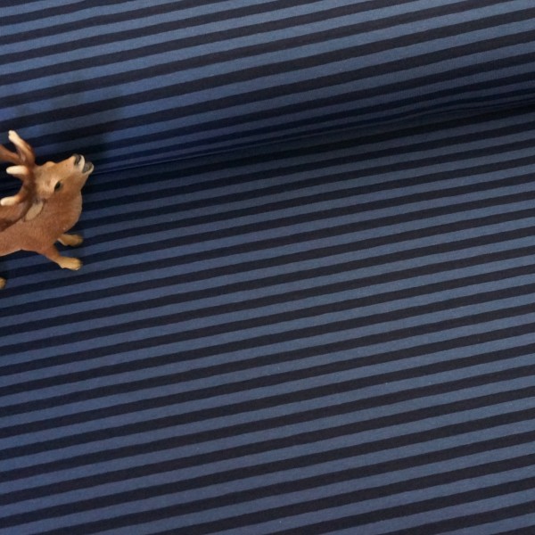 Ringeljersey 5 mm, Blau/Dunkelblau, Meterware