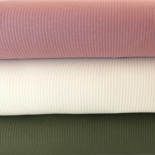 Ripjersey, Babyjersey, Uni, Altrosa hell, Meterware