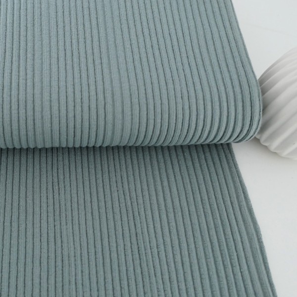 Grobstrickbündchen Heiko, Dunkelmint, Smaragd, Uni, Meterware