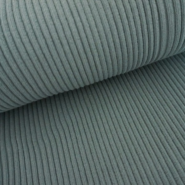 Grobstrickbündchen Heiko, Dunkelmint, Smaragd, Uni, Meterware