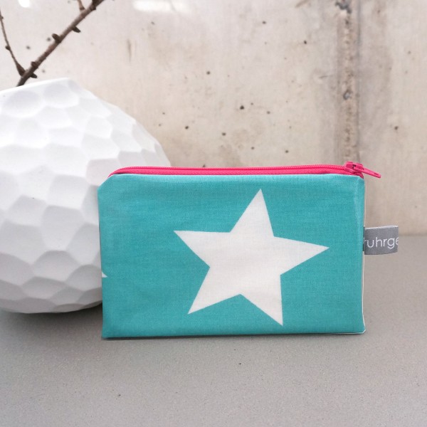 Minitasche, Organizer, Star Giant, Azur, gefüttert