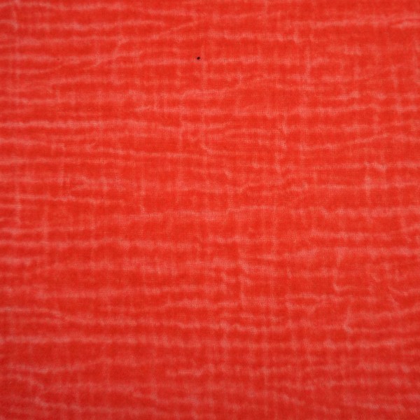 Musselin, Double Gauze, Uni, Koralle, Tie Dye, Meterware