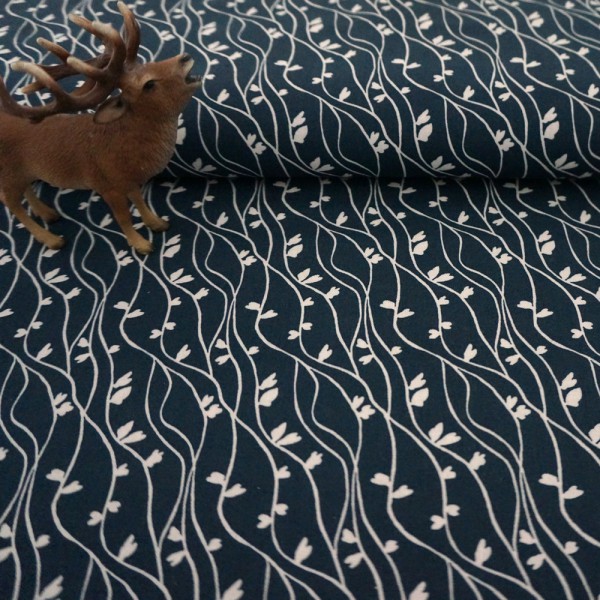 Lilla, Ranken, Blau/Creme