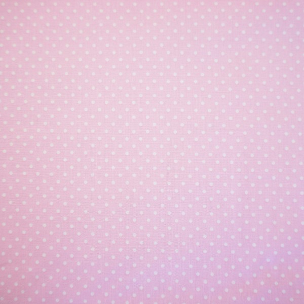 Baumwollstoff, kleine Punkte, Punkte, 2mm, Judith, Hellrosé