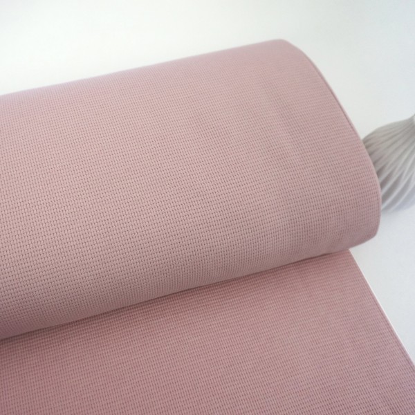 Waffelstrick, Waffeljersey, Uni, Altrosa hell, Meterware