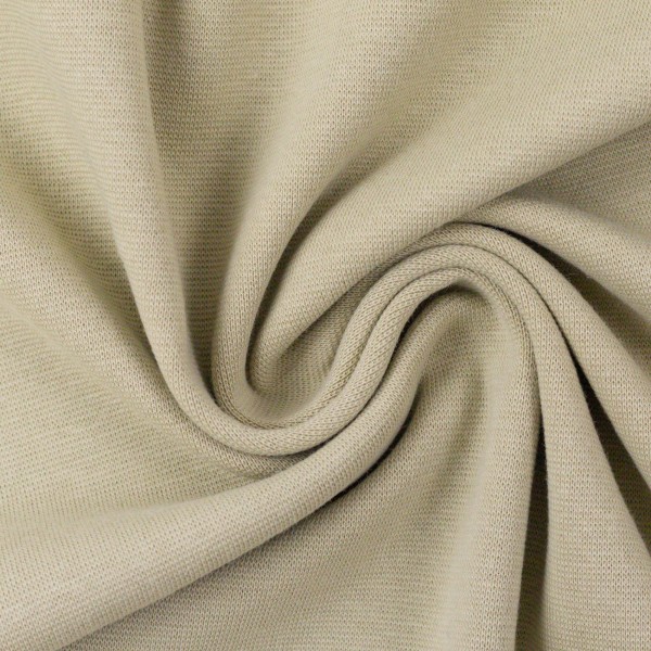 Bündchen, Heike, Uni, Grünbeige, Meterware