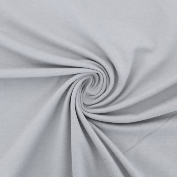 Jersey Uni, Hellgrau, Meterware
