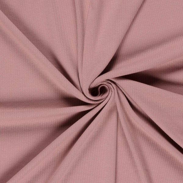 Ripjersey, Babyjersey, Uni, Altrosa hell, Meterware