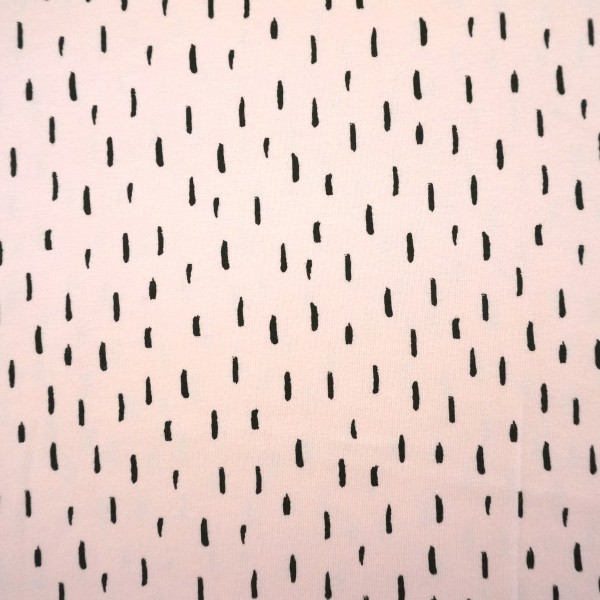 Jersey Striche, Rosé, Meterware