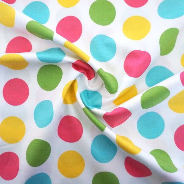 REST, Baumwollstoff, Patchwork, Cotton Dots, Pastell
