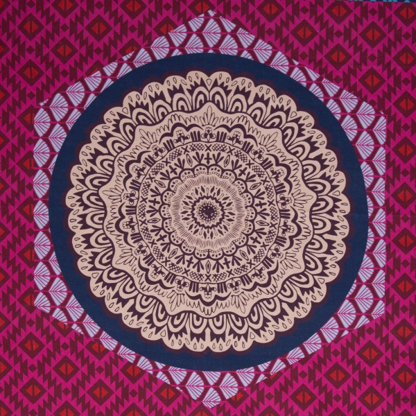 Baumwollstoff 'Pillow Party' Panel, Aubergine, swafing