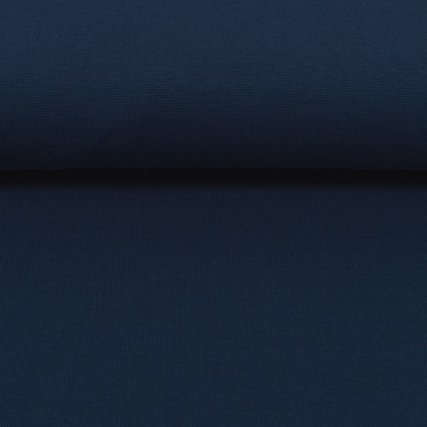 Bündchen, Heike, Uni, Blau, Meterware