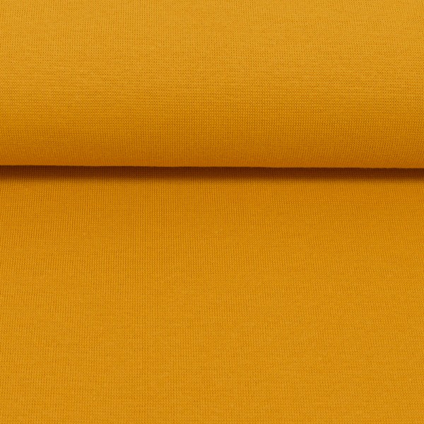 Bündchen, Heike, Uni, Gelborange, Meterware