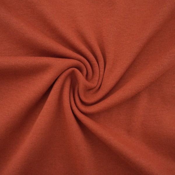 Bündchen, Heike, Uni, Steinrot, Brick, Meterware