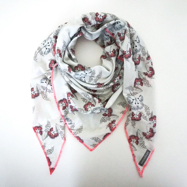 Dreieckstuch XL, Musselin, Dolden, 100% Baumwolle, Double Gauze