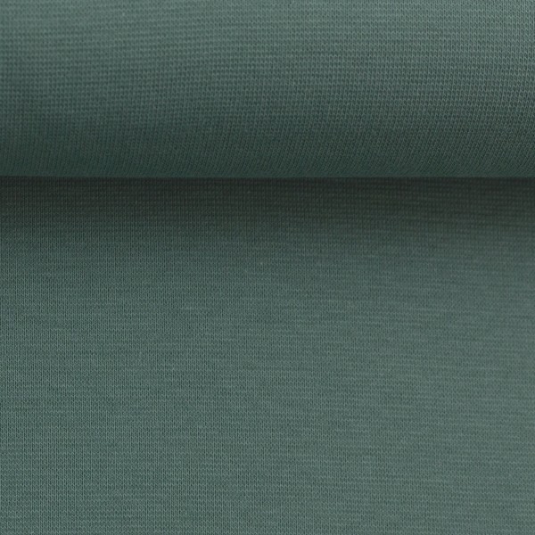 Bündchen 35(70) Uni, Smaragd, Meterware