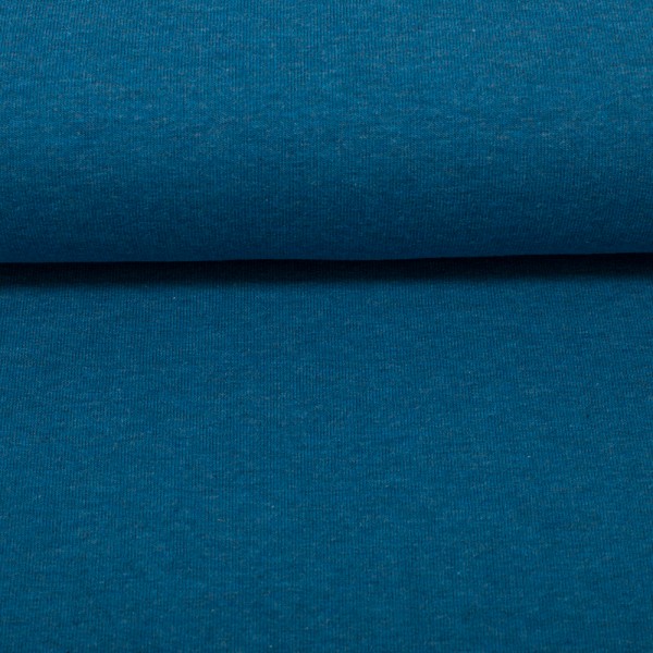 Jersey, Vanessa, Petrol, meliert, Meterware