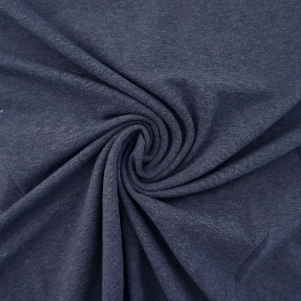 Jersey, Vanessa, Dunkelblau, meliert, Meterware