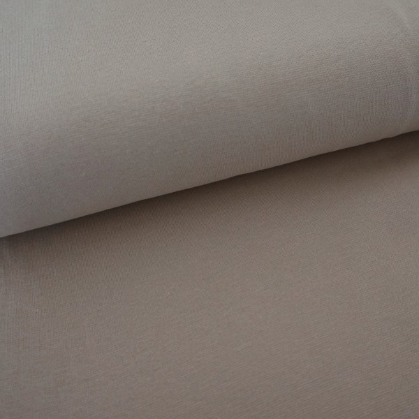 Bündchen 35 (70) cm, Uni Taupe, Meterware