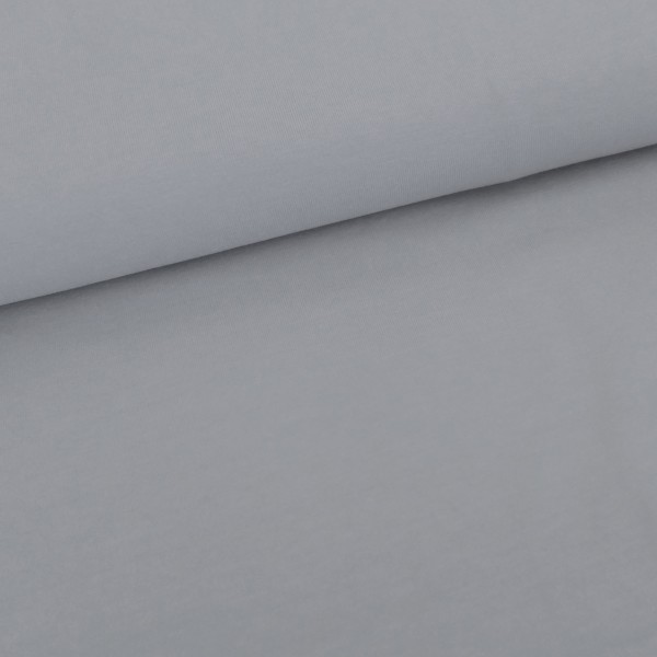 Jersey Uni, Mittelgrau, Meterware