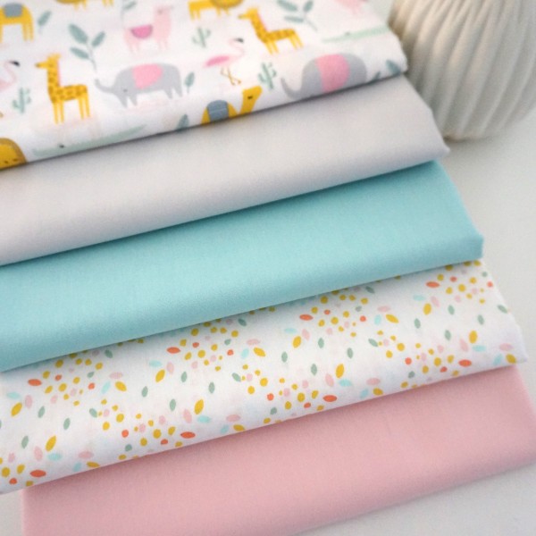 Stoffpaket Baumwolle 'Desert Family' Patchwork, Pastell