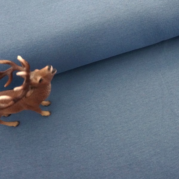 Bündchen, Heike, Uni, Mittelblau, Meterware