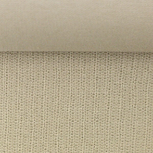 Bündchen, Heike, Uni, Grünbeige, Meterware