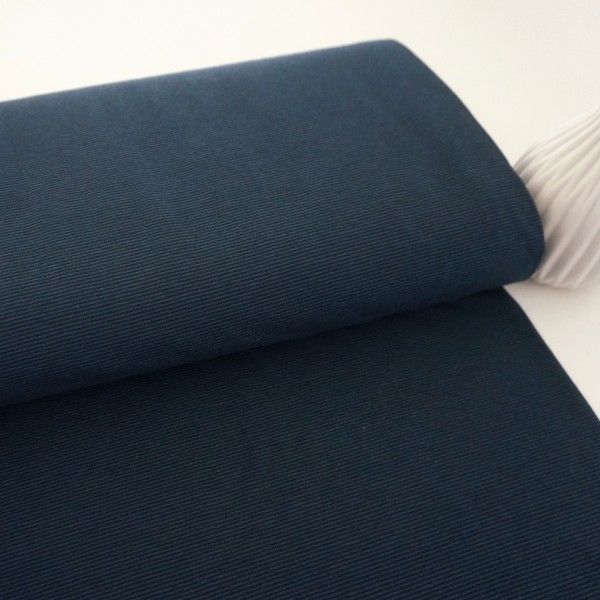 Jersey, Ringel 1mm, Dunkelpetrolblau/Schwarz, Meterware