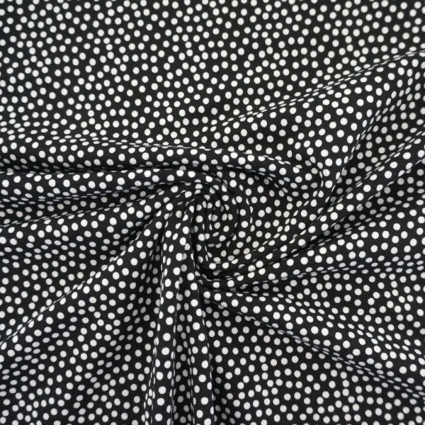 Jersey, Joris, Kleckse, Punkte, Schwarz, swafing, Meterware