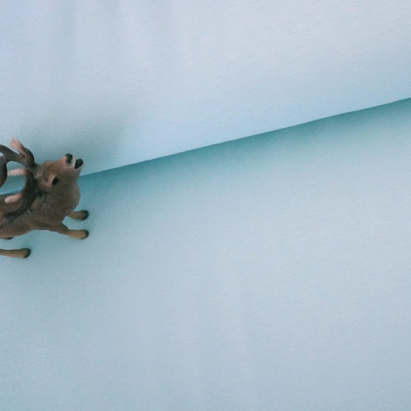 Jersey Uni, Softblau, Meterware