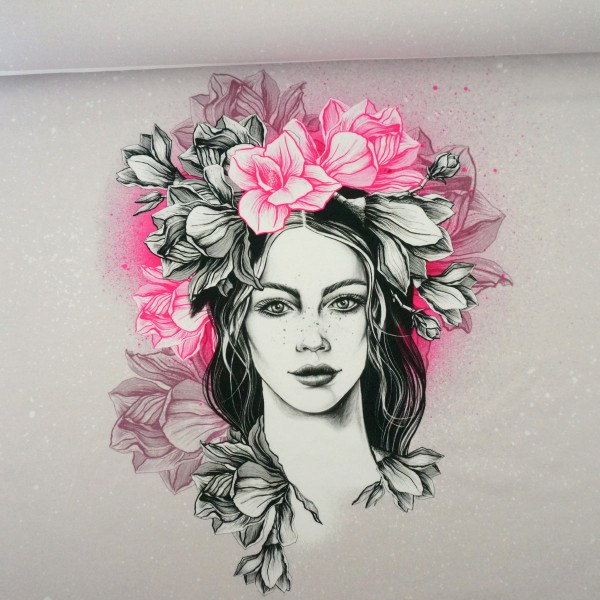 French Terry, Panel, Miss Magnolia, Rosa, Thorsten Berger