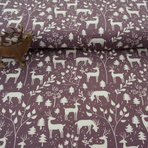 Jersey, Miniwinter, Rotwild, Rehe, Mauve, swafing, Meterware