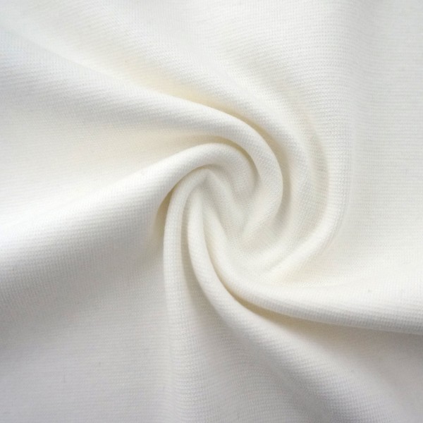 Bündchen 35 (70) cm, Naturweiß, Meterware