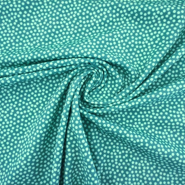 Jersey, Joris, Kleckse, Punkte, Dunkelmint, swafing, Meterware