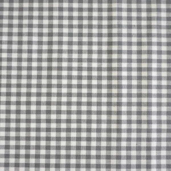 Vichykaro 5 mm, Baumwollstoff, Grau