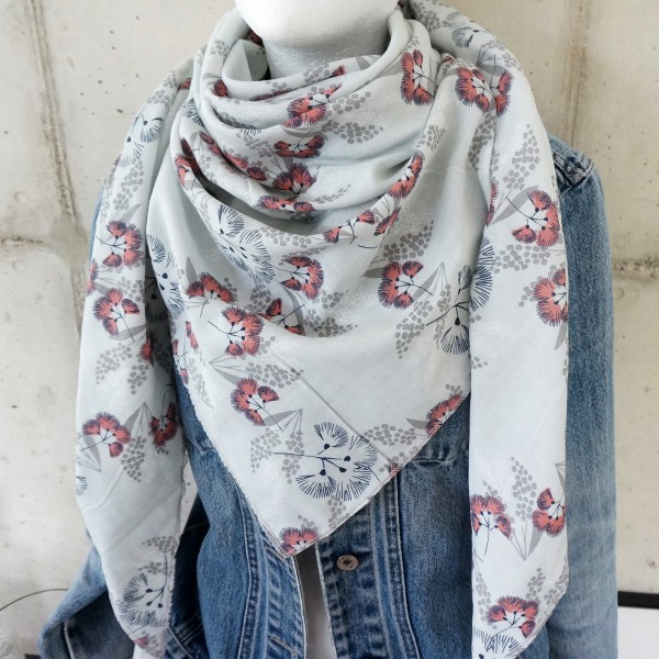 Dreieckstuch XL, Musselin, Dolden, 100% Baumwolle, Damentuch